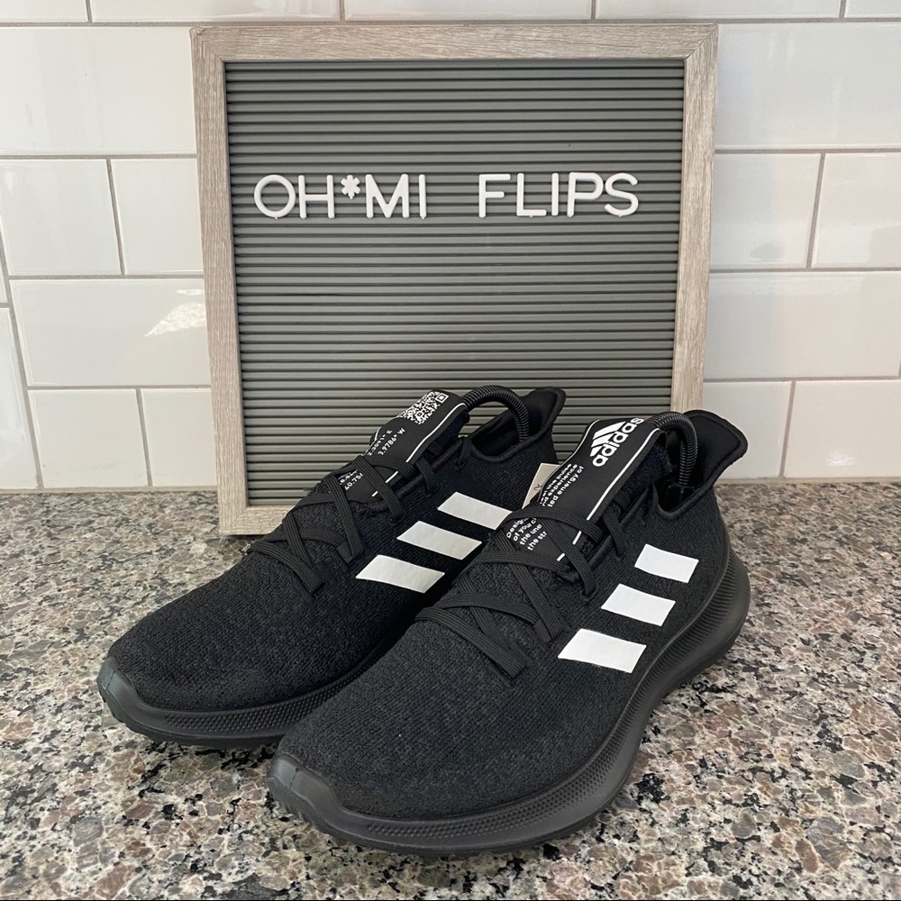 Adidas Sense Bounce+ Mens Black Sneakers NIB